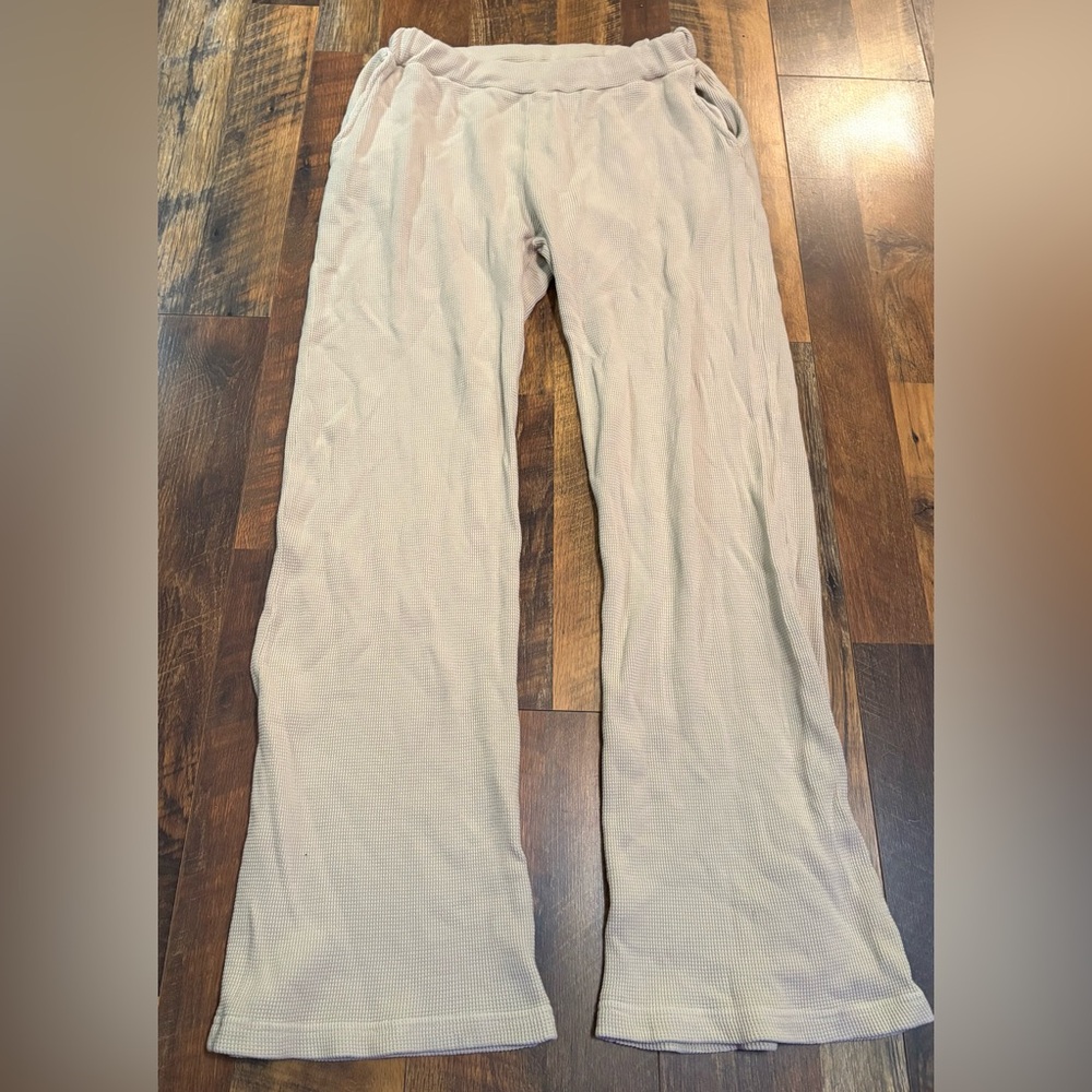 Women’s TALENTLESS Cream Waffle Knit Pants